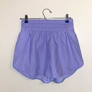 Medium purple athletic shorts